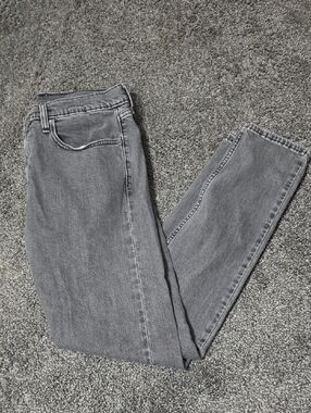 Levi's Gray Denim Jeans with Tan Leather Patch